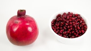 How to deseed a pomegranate the fast and fun way [upl. by Airotcivairam]