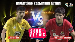 Priyanshu Rajawat vs Lakshya Sen  Indian Badminton rising [upl. by Notsla]