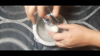 Satisfying Glass Bangle Crush  Mortar Magic ASMR [upl. by Keefe]