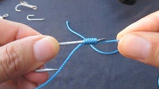 easiest fishing knot everأسهل طريقة لربط عقدة السنارة [upl. by Juli]