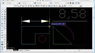 AutoCad  Γραμμικές διαστάσεις Dimlinear [upl. by Maia]