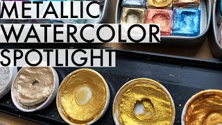 Metallic Watercolor Showdown  Which is the best [upl. by Zsuedat]