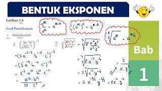 LATIHAN 16 NO 1 EKSPONEN DAN LOGARITMA MATEMATIKA KELAS 10 kurikulummerdeka matematikasma [upl. by Sorodoeht]