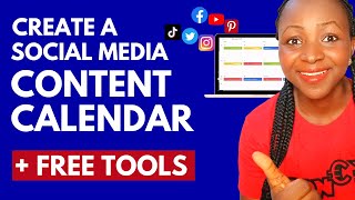 How To Create A Content Calendar For Social Media  Free Tools [upl. by Lunneta]