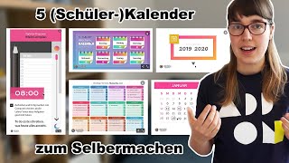 Tutorial 5 kostenlose kreative SchülerKalender mit Genially  OnlineTool  DIY  Anleitung [upl. by Emmalee]