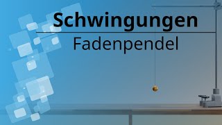 Fadenpendel Herleitung Differentialgleichung Periodendauer Bewegungsgleichung [upl. by Alveta]