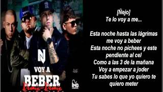 Voy a Beber Remix quotLetraquot Nicky Jam Ft CosculluelaÑejo amp Farruko [upl. by Inus]