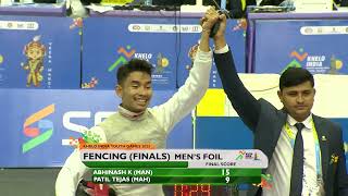 Fencing 🤺 Mens Foil amp Sabre FINALS Khelo India Youth Games 2023 [upl. by Roberts]