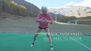 GLUTE activation for snowboarding w  Aimee Fuller [upl. by Marjorie24]