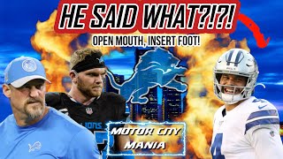 Detroit Lions DISRESPECTED By Cowboys QB With INSANE Statement [upl. by Garihc]