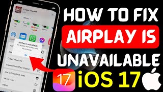 Fixed ✅ Airplay not working on iPhone iOS 17 How to fix airplay unavailable on iPhone iOS 17 2023 [upl. by Thetos637]