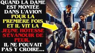 Lors de Son Premier Vol Une Dame Sévanouit en Voyant l’Hôtesse de l’Air [upl. by Eninaej299]