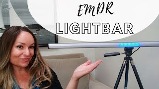 What is an EMDR Lightbar EMDR equipment demonstation  Kelly Burris LMFT California Telehealth [upl. by Learsi]