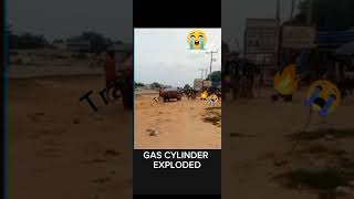 Gas cylinder exploded explosion fire disaster [upl. by Shererd]