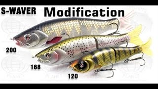 River 2 Sea SWaver Modification Glide Bait Improves Side 2 Side Action [upl. by Waligore]