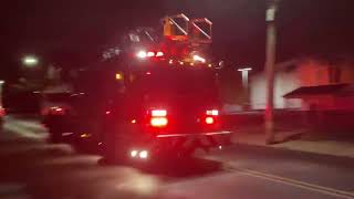 Narberth fire department Ladder 26 responding to a building [upl. by Lindholm]