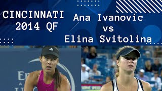 Cincinnati 2014 QF  Ana Ivanovic vs Elina Svitolina [upl. by Innad198]