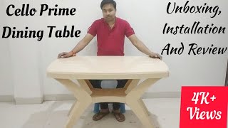 Cello Proline Dining Table  Unboxing Installation And Review with Eng Subt [upl. by Augusta]