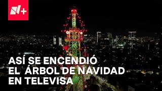 Encienden tradicional árbol de navidad en Televisa  En Punto [upl. by Cornell]