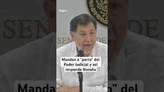 Reportero increpa a Noroña por no “acatar” al Poder Judicial [upl. by Claudetta148]