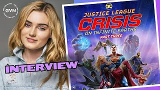 Geek Vibes Interview Meg Donnelly Talks DCs Crisis on Infinite Earths Part THREE [upl. by Mathur]