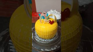 Bakery style pineapple cake designcake viralshort short [upl. by Annawek]