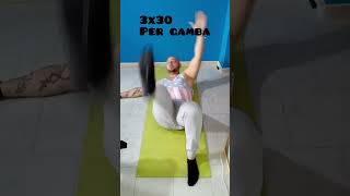 Esercizi Addome fitness sports fitnessmotivation fitnessjourney sport fitnessgoals challenge [upl. by Iphigeniah]