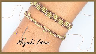 Cómo hacer Pulsera con Mostacillas Súper Fácil [upl. by Alvord164]