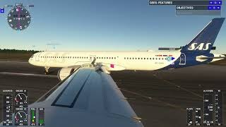 SAS A321 NEO WING CAM LANDING AT OSLO GARDEMOEN [upl. by Ramar]