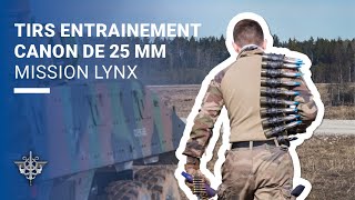 MissionLYNX Entraînement au canon de 25mm pour les militaires français à Tapa [upl. by Rochelle4]