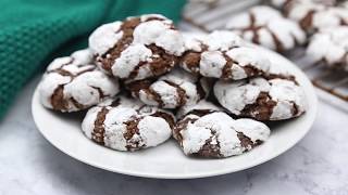 Chocolate Crinkle Cookies [upl. by Atiuqnahs]