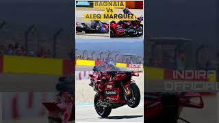 BAGNAIA Vs ALEQ MARQUEZ news sports motogparagon [upl. by Nyladnarb]