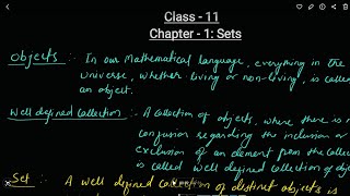 Class 11 Maths  Chapter 1 Sets  Lecture 1  Sets And Their Representation  NCERT Maths [upl. by Drofub753]