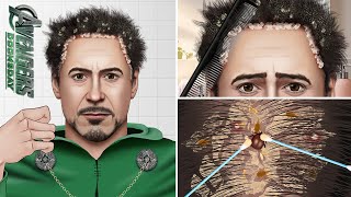 ASMR Big Flakes Dandruff Scratching Animation  Head lice [upl. by Areht]