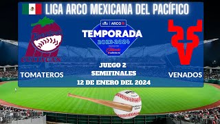 🇲🇽LIGAARCO⚾️Dónde Ver EN VIVO El Juego 2 de la Semifinal entre Tomateros vs Venados 2024 [upl. by Alokin]