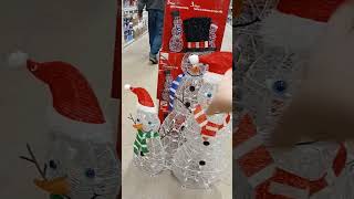 Home Depot Canada 365ft Snowman Family8998 halloweenparty christmas snowman family homedepot [upl. by Einyaj]