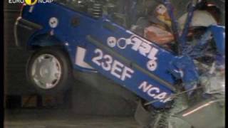 Euro NCAP  Rover 100  1997  Crash test [upl. by Blinny855]