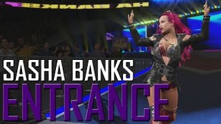 WWE 2K17 Sasha Banks Entrance [upl. by Yblocaj]