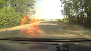 Mazda CX7 caught fire while driving [upl. by Beret894]