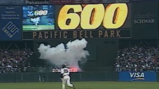 Barry Bonds hits his 600th career home run [upl. by Atsahs]