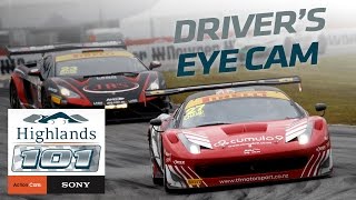 Ferrari 458 GT3 POV Cam  Australian GT Highlands 101 2015  Jono Lester [upl. by Sams]