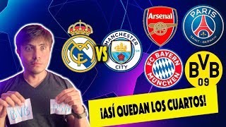 CHAMPIONS LEAGUE 20232024ðŸ”¥SIMULACIÃ“N SORTEO 4tos de FINAL  Â¿Real Madrid vs Manchester CityðŸ”¥ [upl. by Ahsilad879]