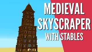 How to Build a Medieval Skyscraper in Minecraft with Avomance How To Build Tutorial [upl. by Vevina]