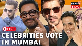 LIVE  Maharashtra Elections 2024  Celebrities Cast Their Vote  Salman Khan  Shahrukh Khan  N18L [upl. by Rani46]