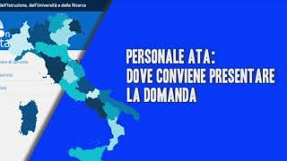 PERSONALE ATA DOVE CONVIENE PRESENTARE LA DOMANDA [upl. by Cyma]