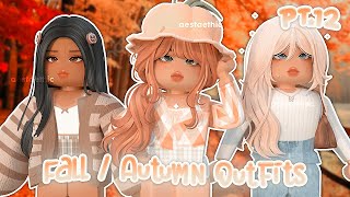 Outfit Codes FALL  AUTUMN PT12 Berry Avenue Codes Bloxburg codes amp Brookhaven RP Codes roblox [upl. by Ahsuoj]