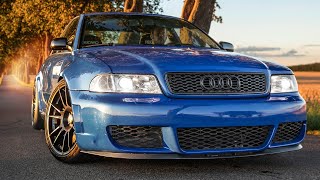 INSANE 700HP900NM AUDI S4 B5 WIDEBODY  An RS4 B5 Sedan that never was Beautiful project [upl. by Irtimid]