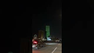 Jeddah turned green for 94th SaudiNationalDay ‎SaudiArabia ‎السعودية ‎اليومالوطني94 jeddah [upl. by Oicnoel946]