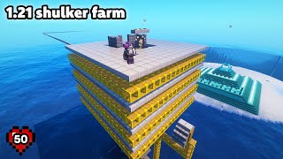 I Built A Working 121 Shulker Farm In Survival Minecraft Java 50 [upl. by Silecara]