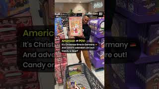 American POV Christmas Advent Calendars in Edeka Grafenwoehr Germany Candy or Beer [upl. by Durham]